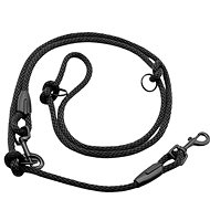 PafDog Switchable adjustable leash 10 mm, length 4 m, black - Leash
