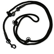 PafDog switchable adjustable leash 12 mm, black - Leash
