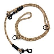 PafDog Switchable adjustable leash 8 mm, length 4 meters, beige - Leash