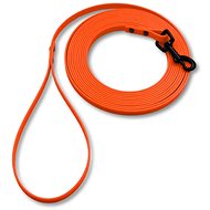 PafDog Ultralight waterproof tracking leash flat, 1 cm, 10 m - neon orange - Leash