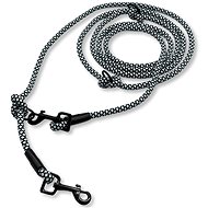 PafDog Switchable adjustable leash 8 mm, grey-black 5 m - Leash