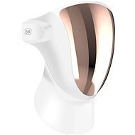 PALSAR7 Wireless professional LED face and neck treatment mask with charging station, white and gold - LED Mask