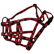 Palkar Nylon muzzle French bulldog size 2 black - red - Dog Muzzle