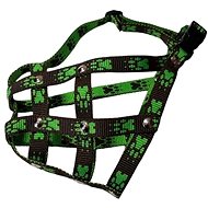 Palkar Nylon muzzle for small Boxer size 3 black - green - Dog Muzzle
