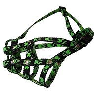 Palkar Nylon muzzle for Pug size 1 black - green - Dog Muzzle