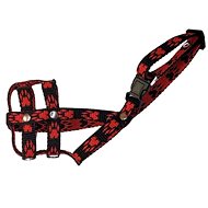 Palkar Nylon muzzle for dogs size. 0,5 14 cm × 4 cm black - red - Dog Muzzle