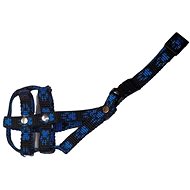 Palkar Nylon muzzle for dogs size. 0,5 14 cm × 4 cm black - blue - Dog Muzzle