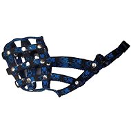 Palkar Nylon muzzle for dogs size 1 18 cm × 6 cm black - blue - Dog Muzzle