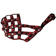 Palkar Nylon muzzle for dogs size 2 22 cm × 7,5 cm black - red - Dog Muzzle