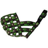 Palkar Nylon muzzle for dogs size 4 30 cm × 11 cm black - green - Dog Muzzle