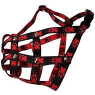 Palkar Nylon muzzle for big Boxer size 4 black - red - Dog Muzzle