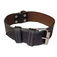 Palkar Leather collar for dogs 50 cm × 40 mm black - Dog Collar