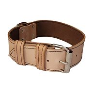 Palkar Leather collar for dogs 70 cm × 40 mm natural - Dog Collar