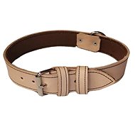 Palkar Leather collar for dogs 75 cm × 30 mm natural - Dog Collar
