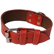 Palkar Leather collar for dogs 75 cm × 40 mm red - Dog Collar
