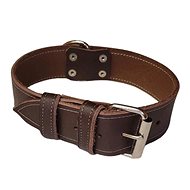 Palkar Leather collar for dogs 75 cm × 40 mm brown - Dog Collar