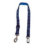 Palkar car seat belt for large dogs 65 cm × 25 mm, blue with Indian - Dog Seat Belt