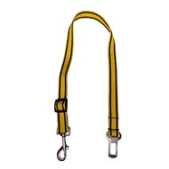 Palkar car seat belt for large dogs 65 cm × 25 mm, yellow with straps - Dog Seat Belt