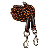 Palkar switchable dog leash 250 cm × 14 mm black-orange - Leash
