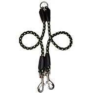 Palkar Leash for dogs 40 cm × 8 mm black-phosphorus - Double Dog Leash