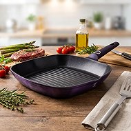 BERLINGERHAUS Grill pan with titanium surface 28 cm Purple Eclipse Collection - Pan