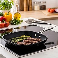 BERLINGERHAUS Grill pan with titanium surface 28 cm Shine Basalt Collection - Pan