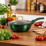 BERLINGERHAUS Deep pan with titanium surface 24 cm Emerald Collection - Pan