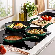 BERLINGERHAUS Pan with titanium surface set of 3 pcs Emerald Collection - Cookware Set