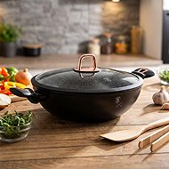 BERLINGERHAUS Wok pan with lid 30 cm Black Rose Collection - Wok Pan