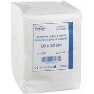 Panep Gauze compression pads 8 layers non-sterile 100 pcs 10 × 10 cm - Medical Bandage