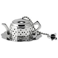 Pangea Tea Tea strainer with coaster, teapot shape - Tea Strainer