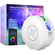 Nanxin Night Sky Projector, 6 cassettes, Bluetooth speaker, app control, white - Light Projector
