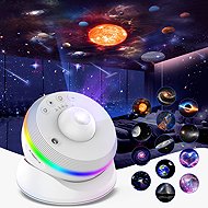 Bolong 6th Generation Galaxy Projector with Meteorite Function - 13 Cartridges 4K, 360° Adjustable A - Light Projector
