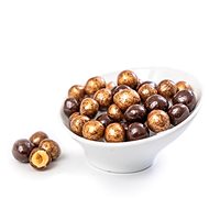 Roasted hazelnuts in nougat and dark chocolate - Nuts