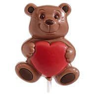 Teddy bear with heart - milk chocolate - Chocolate