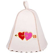 EVEI Woollen Sauna Hat – with heart embroidery - Sauna Hat