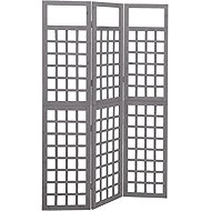 vidaXL 3-piece Dividing wall / trellis 121 × 180 cm solid fir, grey 316486 - Room Divider