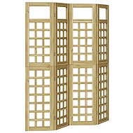 vidaXL Privacy apron 160 × 180 cm brown, 4 pcs 3385875 - Room Divider