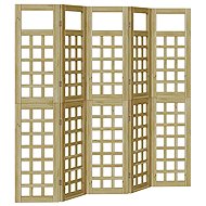 vidaXL Privacy apron 200 × 180 cm brown, 5 pcs 3385876 - Room Divider