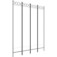 vidaXL Folding screen 160 × 200 cm textile, white, 4 panels 350150 - Room Divider