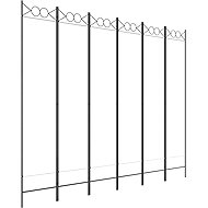 vidaXL Folding screen 240 × 200 cm textile, white, 6-part 350158 - Room Divider