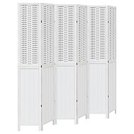 vidaXL Screen solid wood pavlovnia, white, 6 pieces 358732 - Room Divider