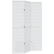 vidaXL Screen solid wood pavlovnia, white, 3-piece 358782 - Room Divider