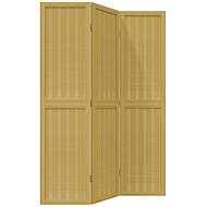 vidaXL Screen solid wood pavlovnia, brown, 3-piece 358813 - Room Divider