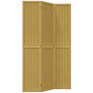 vidaXL Screen solid wood pavlovnia, brown, 3-piece 358814 - Room Divider