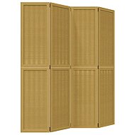 vidaXL Solid wood screen pavlovnia, brown, 4 pieces 358818 - Room Divider