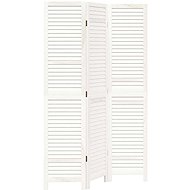 vidaXL Screen solid wood pavlovnia, white, 3-piece 358830 - Room Divider