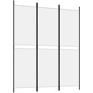vidaXL Textile screen 150 × 180 cm white, 3-piece 350210 - Room Divider