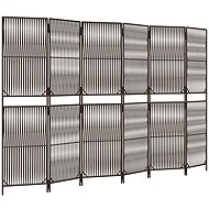 vidaXL Dividing wall 294 x 180 cm polyrattan, brown, 6 panels 365385 - Room Divider