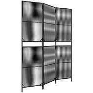 vidaXL Dividing wall 147 × 200 polyrattan, black, 3 panels 365388 - Room Divider